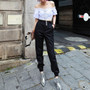 High-Waist Capris Cargo Pants