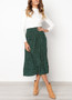 Chiffon High-Waist Pleated Maxi Skirt