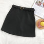 High-Waist Mini A-line Pencil Skirt