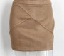 Vintage Leather Suede Pencil Skirt