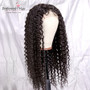 13x6 Ombre Lace Front Wig Brazilian Remy Pre-plucked Curly Human Hair Wig Transparent Lace