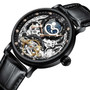 KINYUED Skeleton Mechanical Automatic Watch