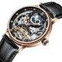 KINYUED Skeleton Mechanical Automatic Watch