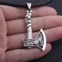 Viking Wolf God (Fenrir) Waraxe Pendant