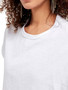 Chic Girl Round Neck Drawstring Sleeve T-shirt