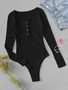 Plus Solid Rib-knit Tee Bodysuit