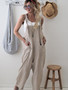 Women Casual Overalls Wide Leg Jumpsuit