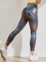 Pearlescent Elastic Push Up Workout Leggings