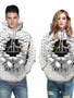 Stylish 3D Pink Floyd Print Casual Hoodie