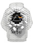 Stylish 3D Pink Floyd Print Casual Hoodie