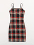 Plus Plaid Bodycon Dress