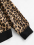 Leopard Animal Print Zip Up Jacket