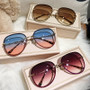 New Diamond Sunglasses Female Brand Design Gradient Lens UV400