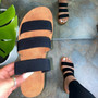 Women Slippers Patchwork Summer Slides Outdoor Beach Flats