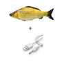 Electronic Cat Toy 3D Fish Electric USB Charging Simulation Fish Toys for Cats Pet Playing Toy cat supplies juguetes para gatos