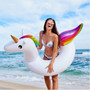 Ins Hot Heart Giant Swimming Ring Flamingo Unicorn Inflatable Pool Float Swan Pineapple Floats Toucan Peacock Water Toys