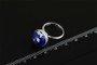 Handmade Lapis Lazuli Sterling Silver Cat Ring