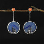 Gorgeous Florence Cathedral Handmade Silver Earrings