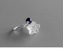 Handmade Sterling Silver White Lily Ring