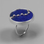 Handmade Lapis Lazuli Great Bear Constellation Ring