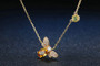 Queen Bee Citrine and Peridot Set - Bracelet, Ring, Earrings and Necklace