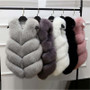 2020 New Fashion Faux Fur Coat Winter Coat Women Waist Coat Fur Gilet Women's Fur Jacket Fur Vest For Ladies