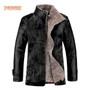 Retro PU Leather Jackets Men's Winter Warm Thick Coats Men Windproof Outerwear Plus Size 4XL