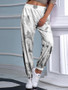 Women Tie-dyed Print Loose Casual Pants