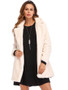 Artificial Wool Turn Down Collar Coat