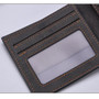 Unique Men's Custom Laser Engraved Bi-fold PU Leather Wallet