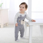 Gray Bear Baby Cotton Romper