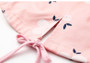 Girls' Pink Floral Autumn/Spring Windbreaker Hooded Jacket