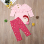 Christmas Kid Girl 2Pcs Set - Long Sleeves Tunic and Pants