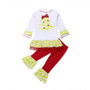 Christmas Toddler Girl 2Pcs Set - Long Sleeves Shirt and Pants