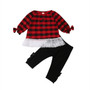 Christmas Baby Girl 2Pcs Set - Long Sleeves Shirt and Pants