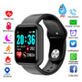 Y68 Men Women Waterproof Heart Rate Blood Pressure Monitor Bluetooth Smart Bracelet for iOS Android Fitness Tracker Smartwatch