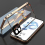 360 Metal Magnetic Adsorption Phone Case Double-Sided Glass Magnet Cover For iPhone 12 Series