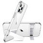 Cover for iPhone 12 series Metal Kickstand Clear Case Funda Coque