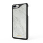 Carrara White (Black Border) Marble iPhone Case