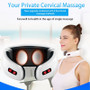 Electric Neck Massager & Pulse Back 6 Modes Power Control Far Infrared Heating Pain Relief Tool Health Care Relaxation Machine