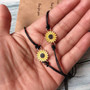 "Together Forever" Sunflower Bracelet Set