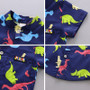 Toddler Boy's Summer Dinosaur Shirt and Shorts Set