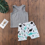 Always Be A Dinosaur Toddler's Tank and Shorts Set