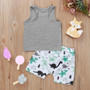 Always Be A Dinosaur Toddler's Tank and Shorts Set