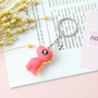 Shy Cartoon Dinosaur Keychain