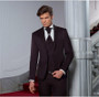 Dark Gray Men’s Suit Slim Fit Groom Tuxedo (Jacket+Vest+Pant)