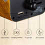 Wooden Bluetooth Speaker Mini Portable Bluetooth Stereo Speaker Radio Support TF Card