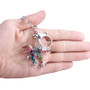 Rainbow Tyrannosaurus Rex Keychain