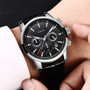 LIGE Mens Watches Gift Top Luxury Brand Waterproof Sport Watch Chronograph Quartz Military Genuine Leather Relogio Masculino