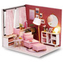 Doll House Furniture Diy Miniature 3D Wooden Dollhouse Toys for Children